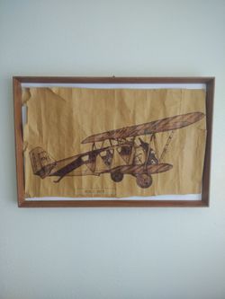 Poster of an old plane P.KNOLL 1975