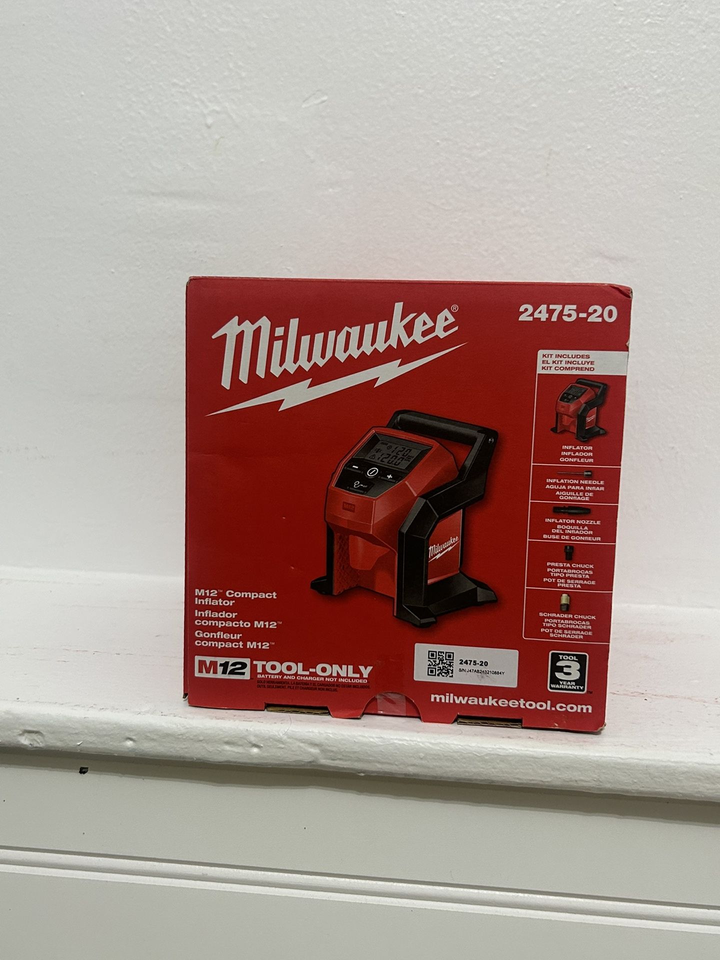 MILWAUKEE m12 compact inflator