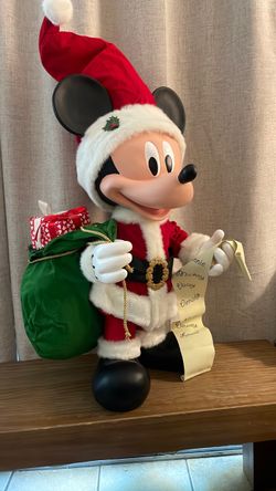Department 56 Mickey Mouse Santa clause/ 31 inches tall