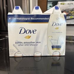 Dove Deep Moisture Body Wash 3 Pack 24fl Oz