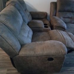 Sofa For sale Two Seater Recliner With Cup Holders 