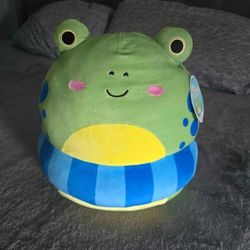 Squishmallow Wendy Frog Summer Squad Swim Ring Floatie 12"