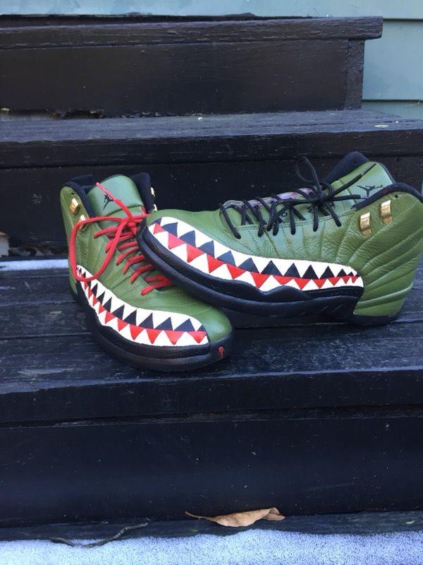 Custom Jordan 12 “Bape” for Sale in College Park, MD - OfferUp