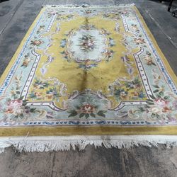 Vintage Chinese Rug Thick Wool Hand Made 