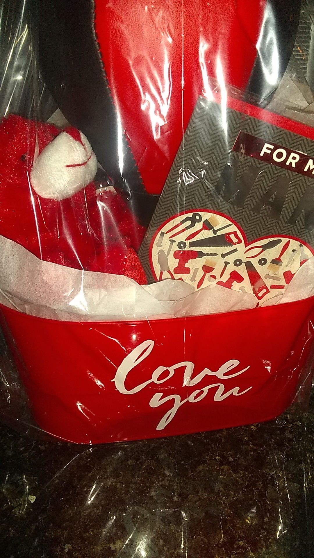 Great Valentine's Basket for Him.......Only $15.00!!!