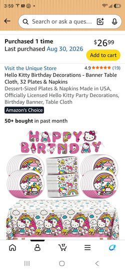 Hello Kitty party for 32 guests