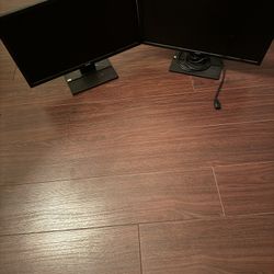Dual Acer Monitors 24in 