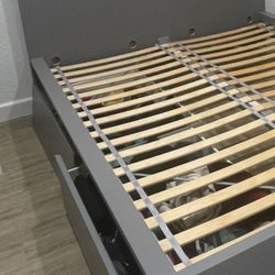 IKEA Malm Queen size Bed frame With 4 Drawers 