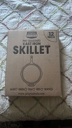 Utopia Kitchen 12-Inch Pre-Seasoned Cast Iron Skillet