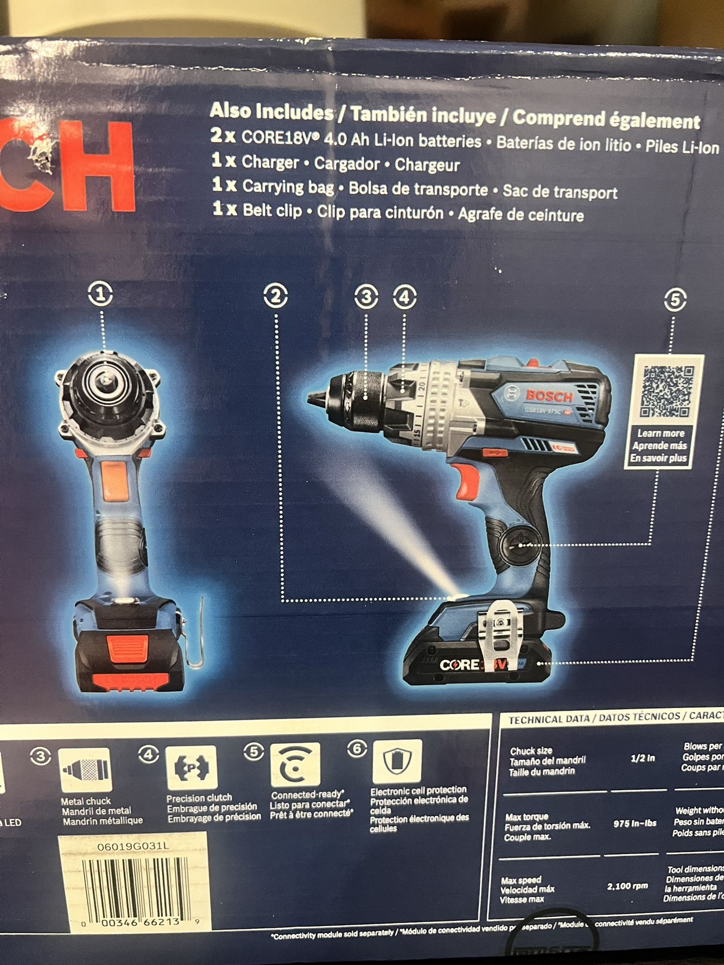Brand New In Box - Bosch Hammer Drill / Driver Kit