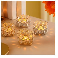 Crystal Tealight Candle Holder Votive 