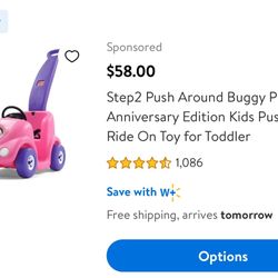 Pink Push Around Kids Toy