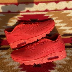 Nike Air Max 90 Ultra Moire Mens Size 10 Red Bright Crimson