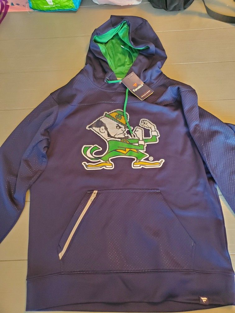 Notre Dame Fanatics Men's Size Medium Hoodie