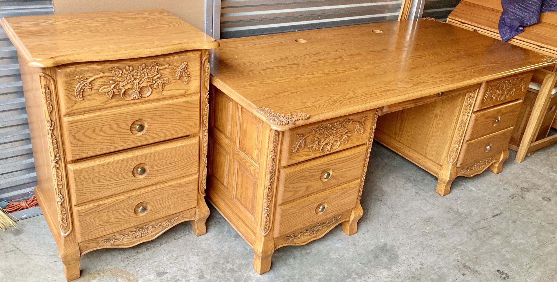 Solid Wood Desk Set by AAmerica K.S. Summit