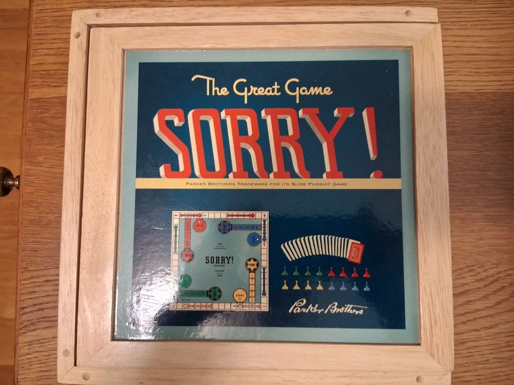 "Sorry!" Nostalgia Edition Game In Wooden Box