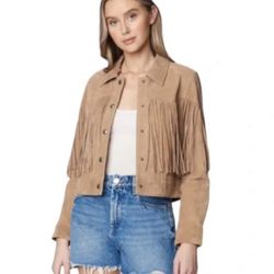 New Fringe Jacket Blank NYC XS