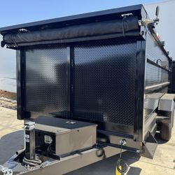New 8x4x14 Hydraulic Scissor Lift Dump Trailer Fully Loaded 🔥