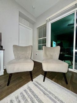 2 Suede Chairs (Great Condition)