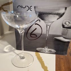 NEW Lot of 11 NEW Nude International Clear Glass Glasswear Refine Stemware 67144 6 1/4 oz crystal