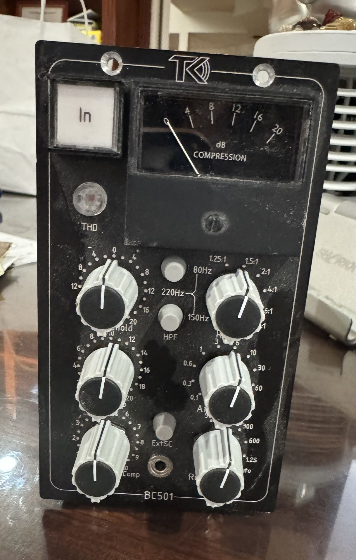 TK Audio BC501 Blend Control 500-Series Stereo Compressor Module Pre Owned