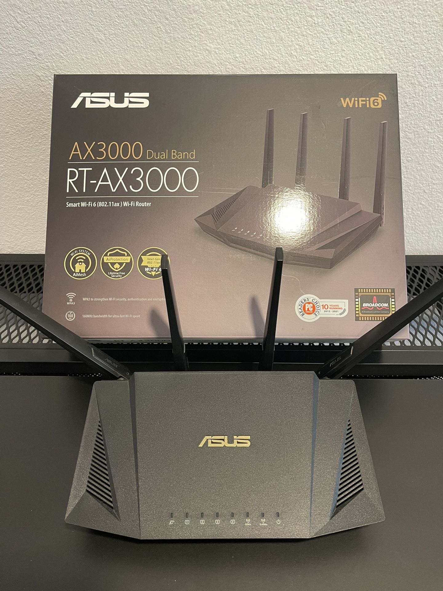 ASUS RT-AX3000 Ultra-Fast Dual Band Gigabit Wireless Router