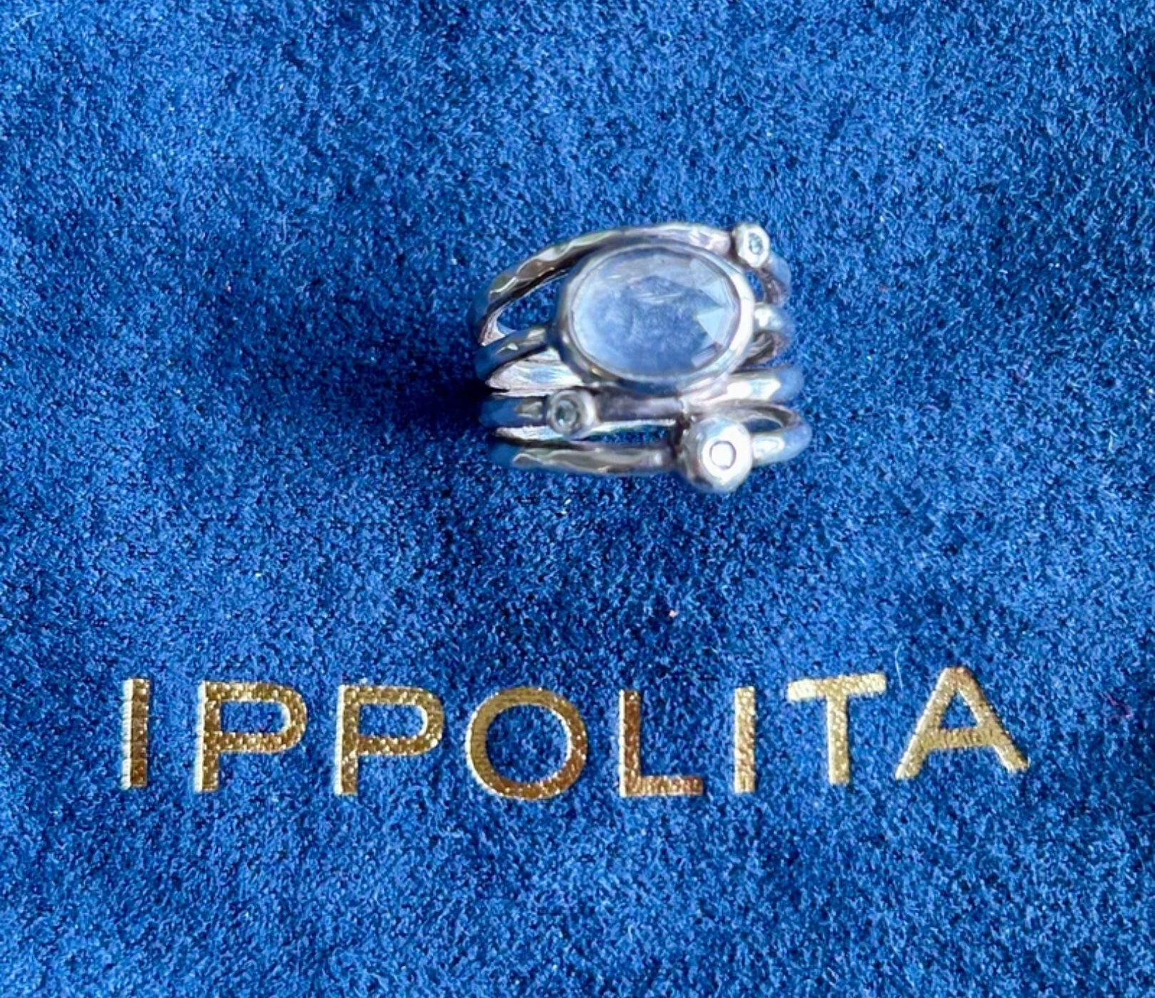 Rare Ippolita Diamond And Crystal Constellation Ring (Size 7)
