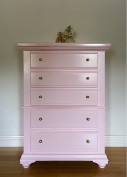 Tall Pink Dresser