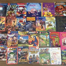 27 Children’s Learn To Read Scholastic & Super Hero Books Batman, Fly Guy, Lego, Ninja Turtles