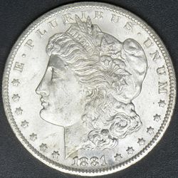 1881-CC Morgan Silver Dollar
