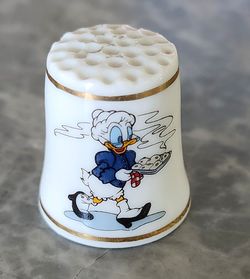 NE The First Disney Characters Thimble Collection Grandma Duck