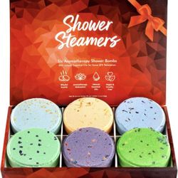 Brand New Shower Steamers Aromatherapy - Variety Pack of 6 Shower Bombs with Essential Oils.Self Care and Relaxation Spa Gifts for Women


