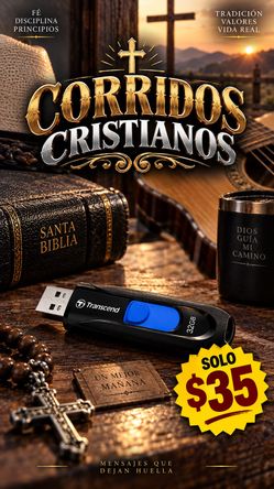 Transcend 32GB USB Flash Drive – Corridos Cristianos