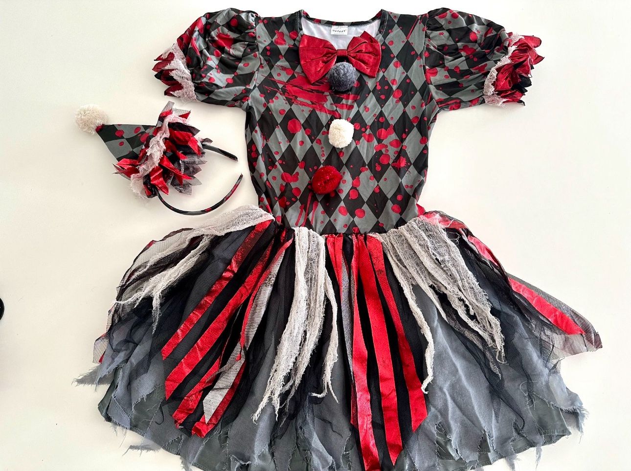Vintage Circus Clown Costume Size Large
