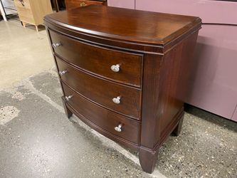 Dark Cherry Finish 3-Drawer Chest