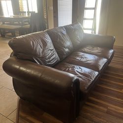 Leather Sofa & Love Seat