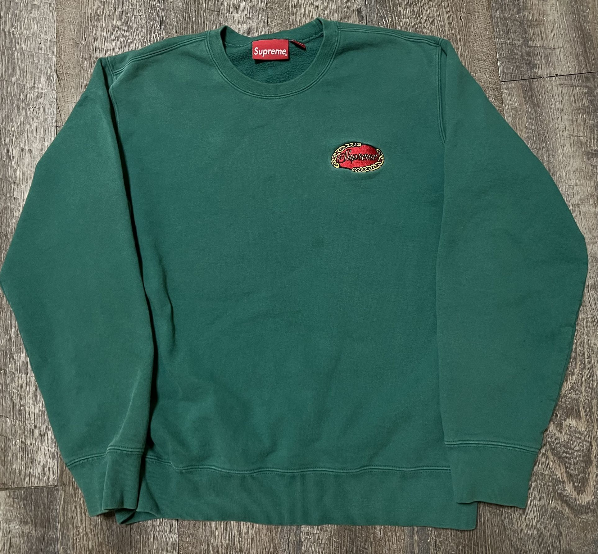 Supreme Chain Logo Crewneck Sweater size Medium