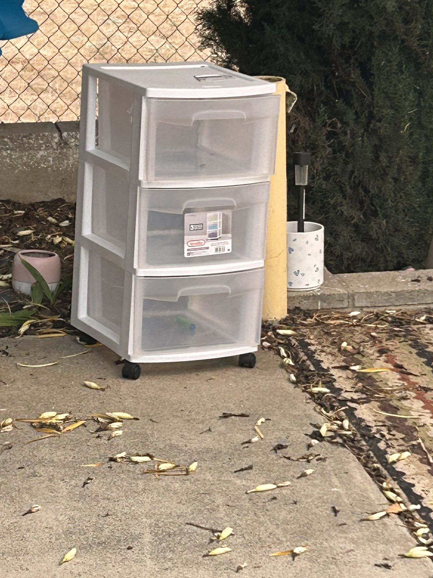 3 Drawer Plastic Storage