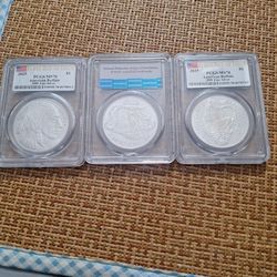 American Buffalo Coins1 Dollar One Troy Once