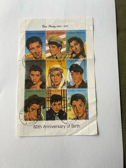 Elvis & Marilyn Monroe collectible stamps
