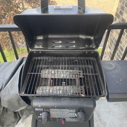Small 4-Burner Propane Grill w/ Cover & Tank – Good Condition