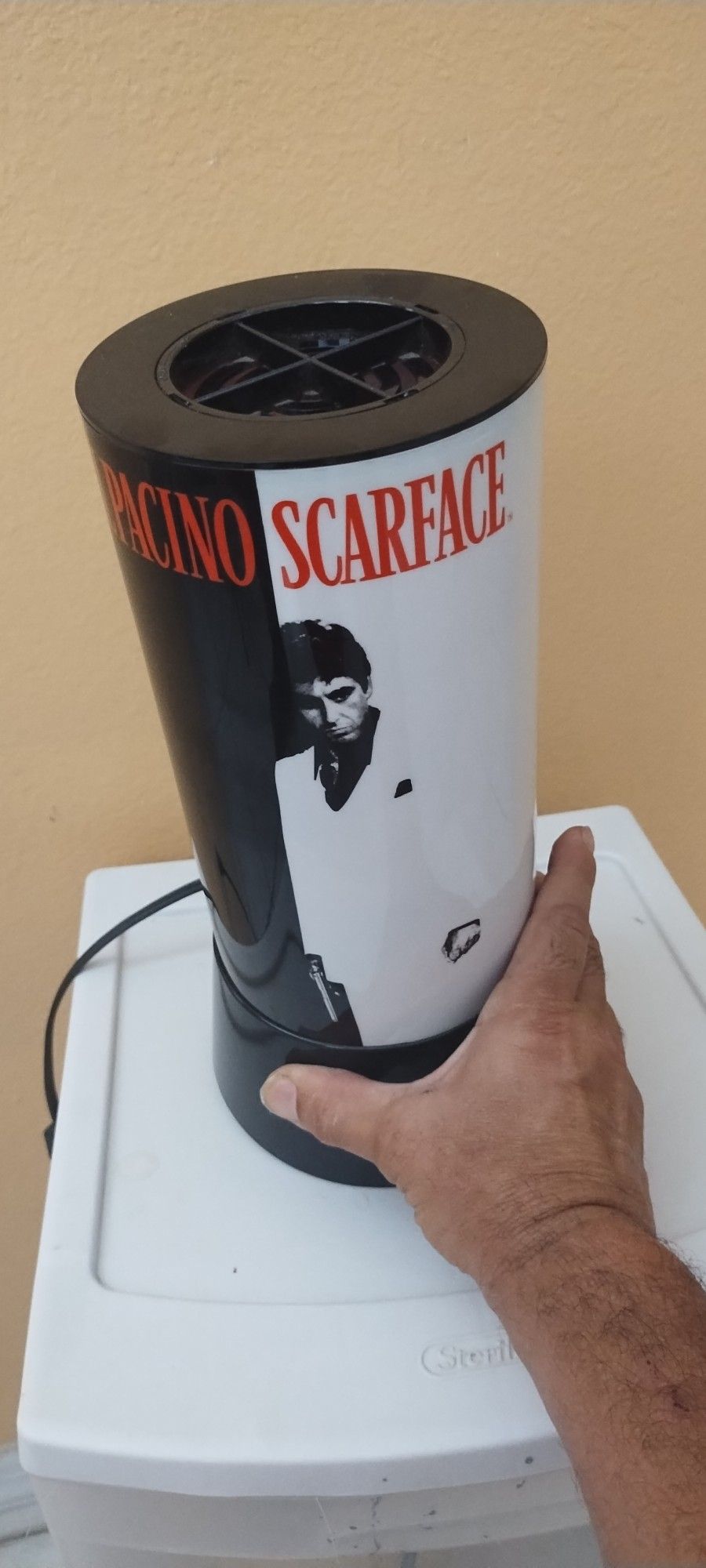 Vintage Collectible Tony Montana SCARFACE Rotating Motion Lamp