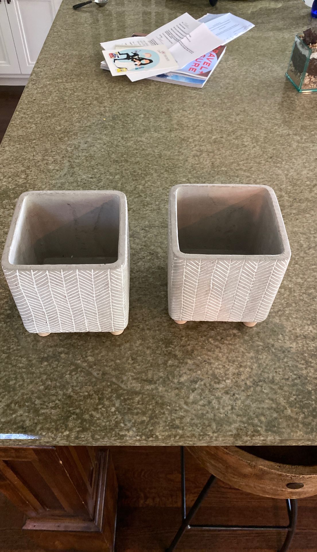 New pair of succulent / cactus pots