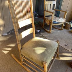 Antique Edwardian Turn Of The Century Rocking Chair 