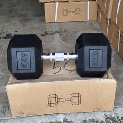 
   RUBBER HEX DUMBBELLS.