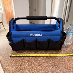 LIKE NEW Kobalt Open Tote Tool Bag 16-in W x 7.5-in D x 10-in L West Las Vegas See My Listings Summerlin