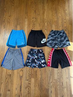 Size 8 Boy Athletic Shorts Bundle - 6 pairs