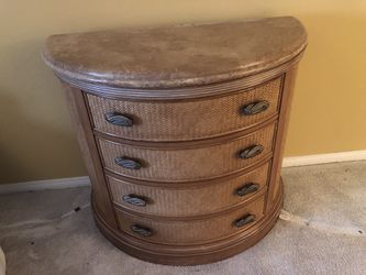 Half Round Stone Top Dresser
