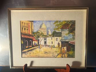 Framed painting