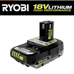 RYOBI ONE+ 18V 2.0 Ah Lithium-Ion HIGH PERFORMANCE Battery